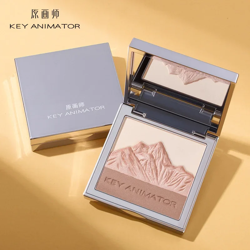 Beauty Makeup Palette - Paleta do makijażu: rozświetlacz, puder, róż,