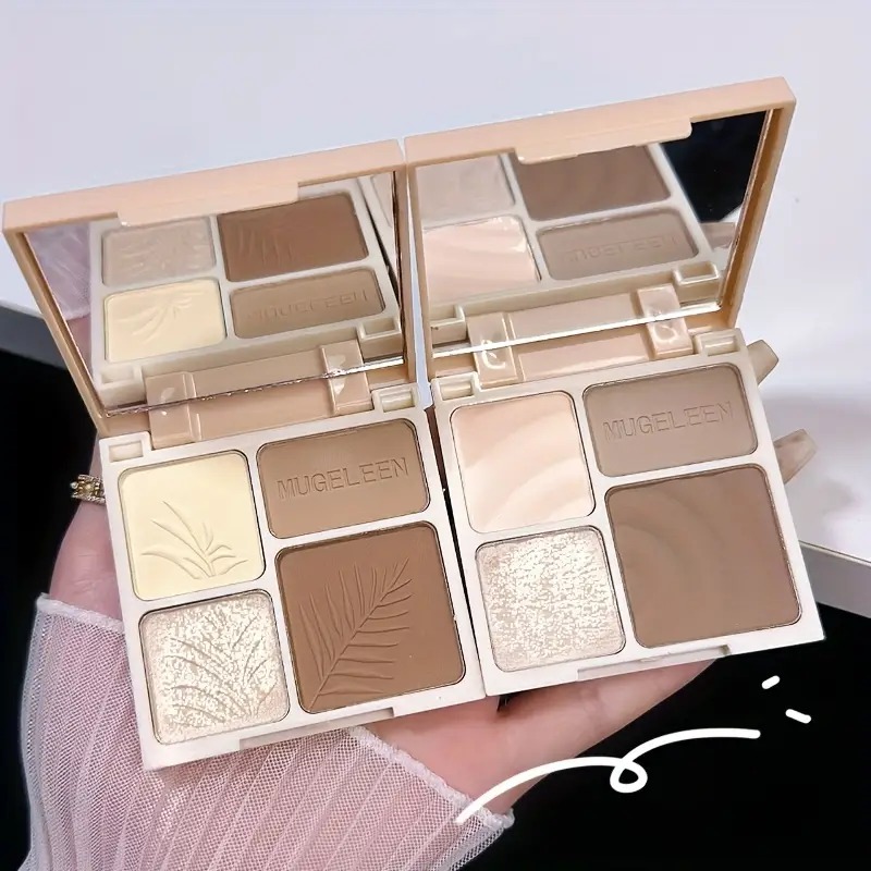 Highlighter Bronzer Palette - Cztery kolory podkreślająca i konturowa paleta