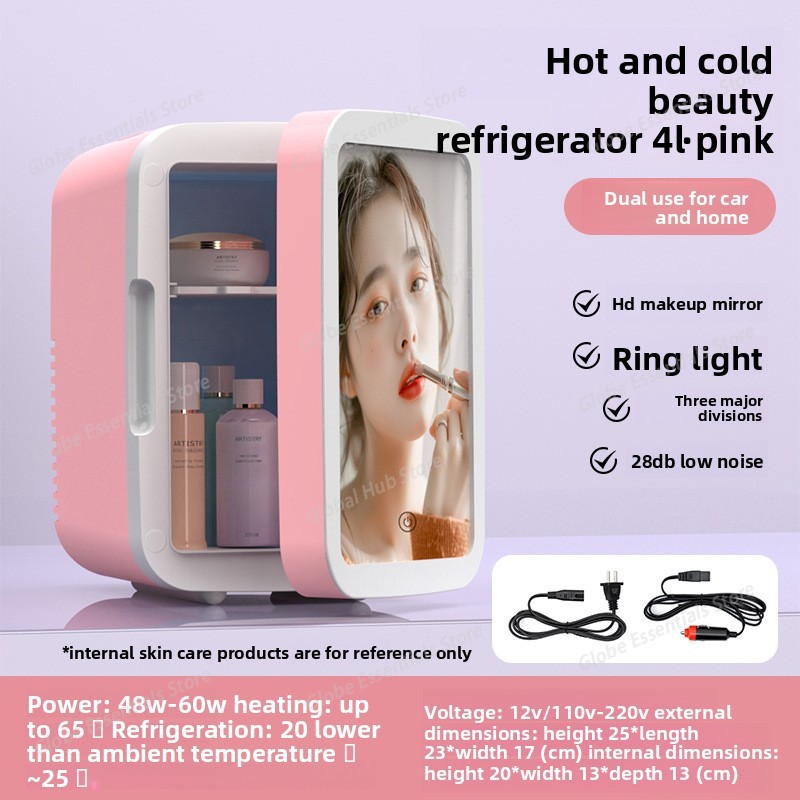 Kolorowa lodówka kosmetyczna,  – Beauty Makeup Fridge recenzja i cena