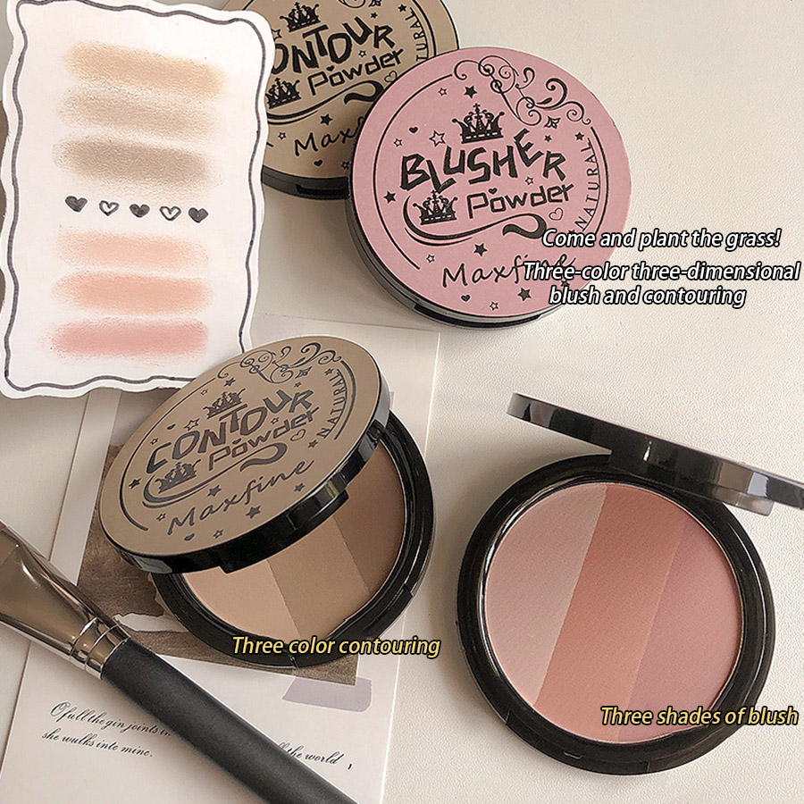 3 w1 trzy kolory pudry taca do – Highlighter Bronzer Palette recenzja i cena