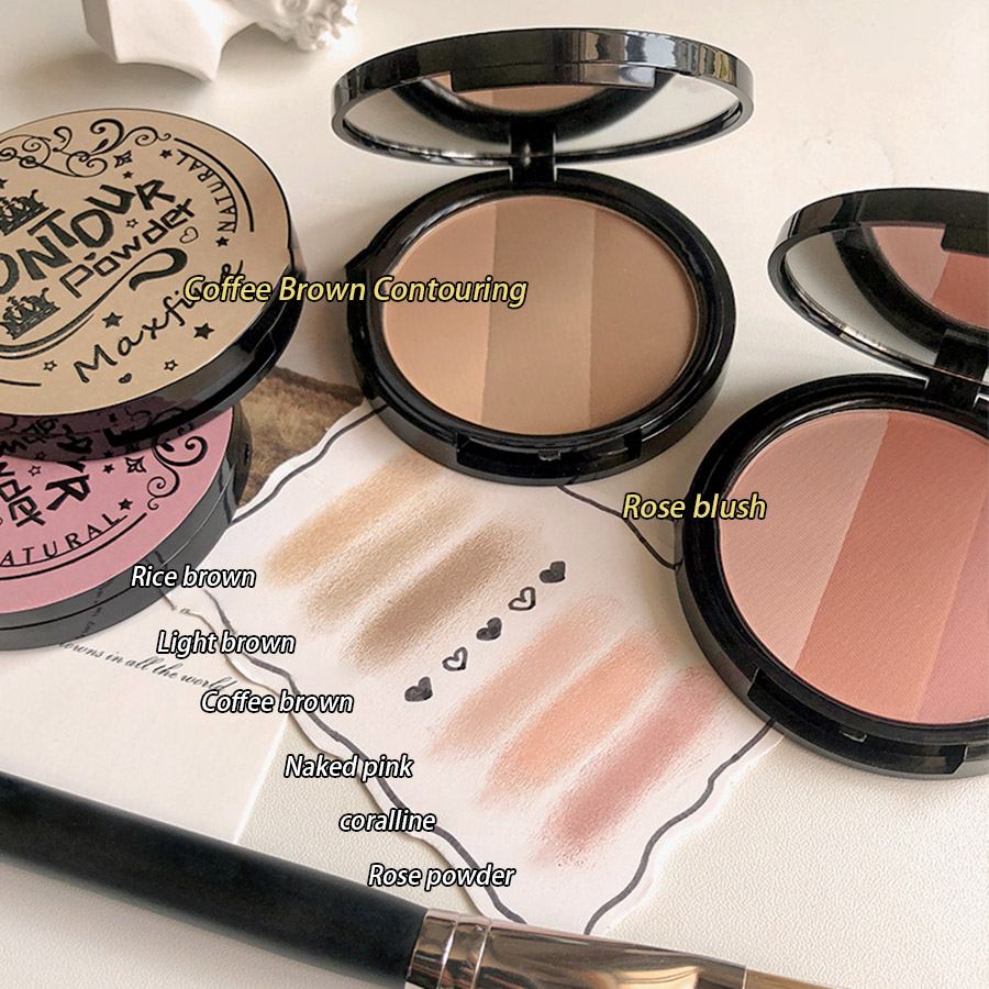 3 w1 trzy kolory pudry taca do – Highlighter Bronzer Palette recenzja i cena