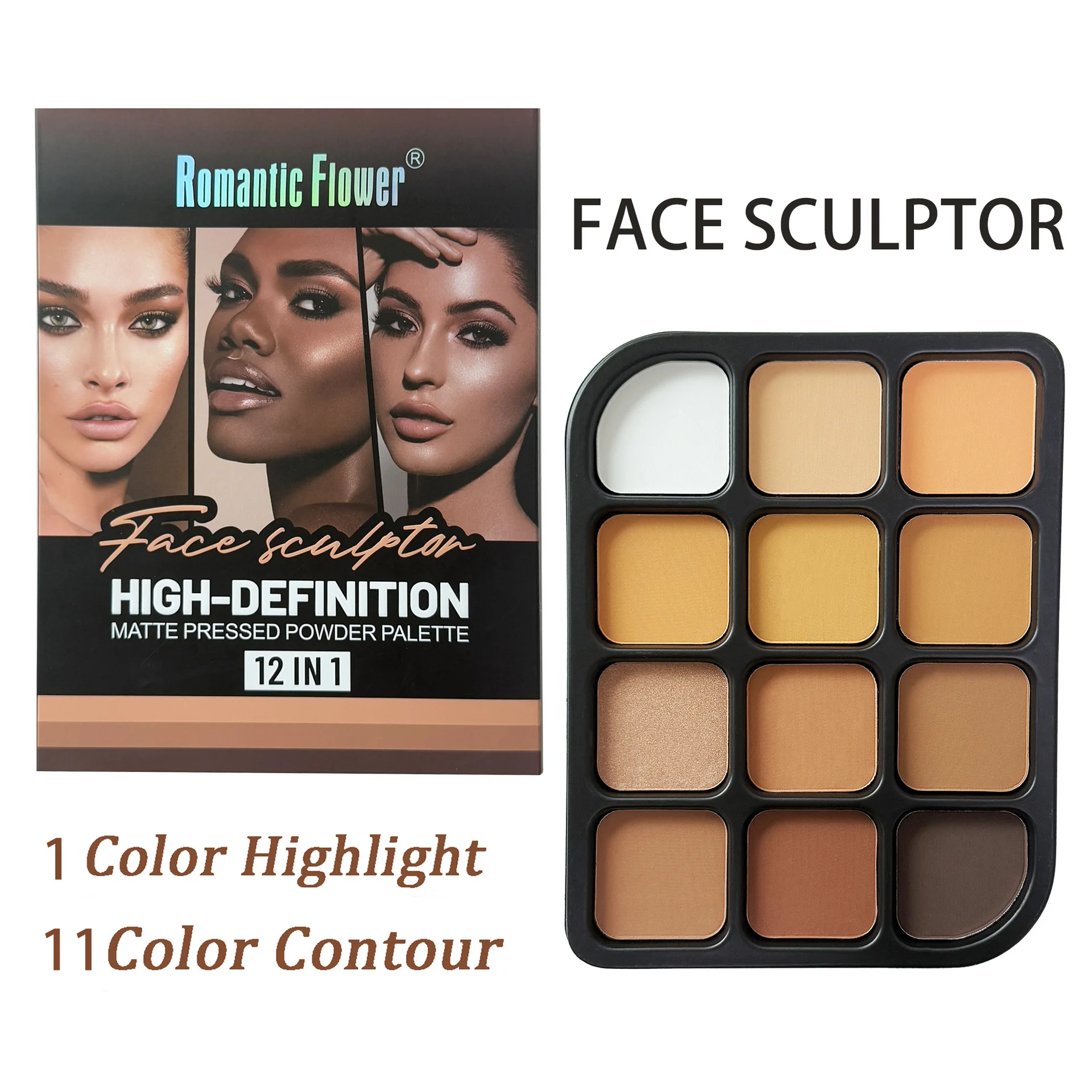 Paleta do konturowania Deep Sk – Highlighter Bronzer Palette recenzja i cena