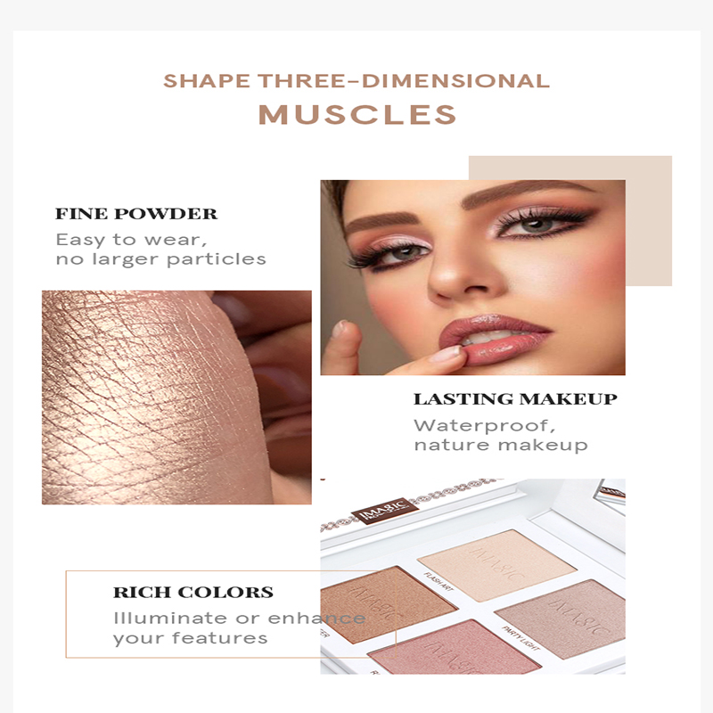 IMAGIC 4-kolor wyróżnienia i k – Highlighter Bronzer Palette recenzja i cena