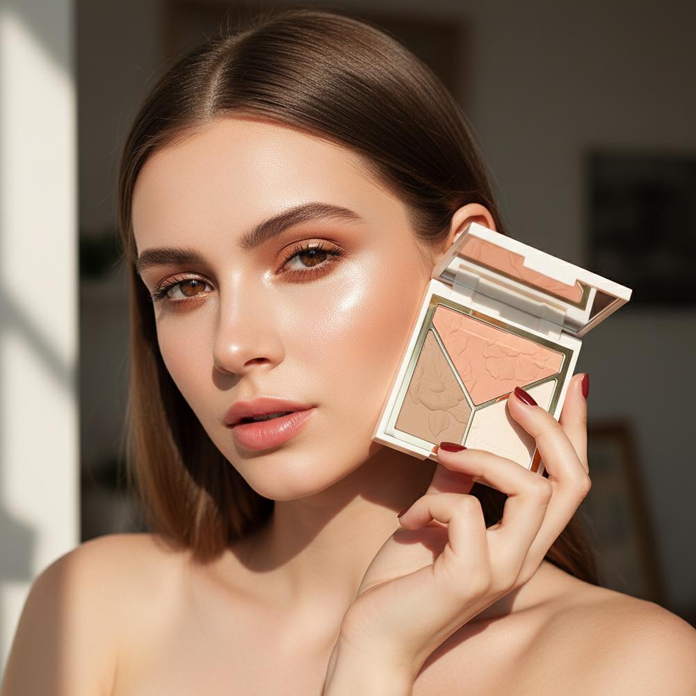 Paleta do makijażu 3 w 1: rozś – Highlighter Bronzer Palette recenzja i cena