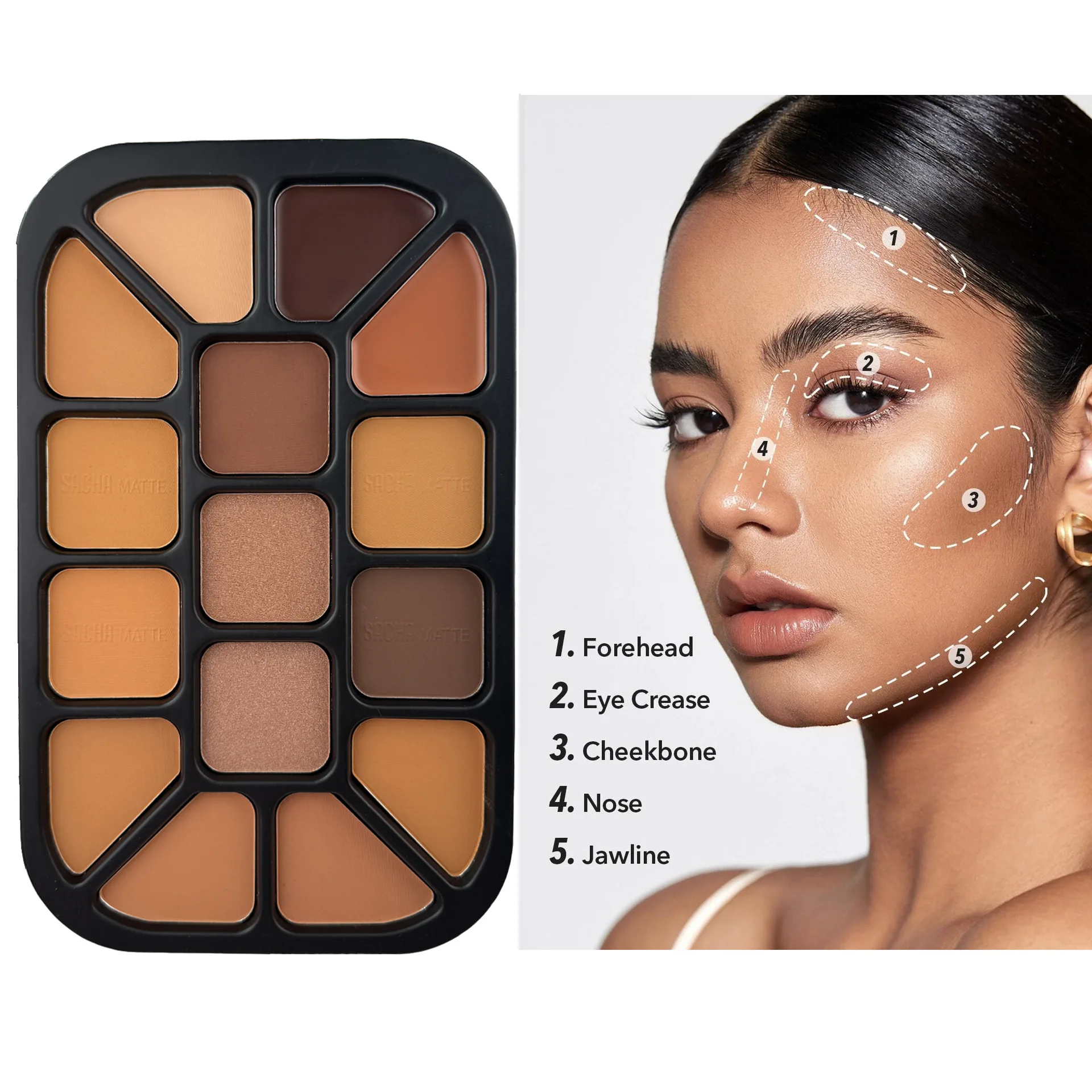 Paleta do konturowania twarzy  – Highlighter Bronzer Palette recenzja i cena