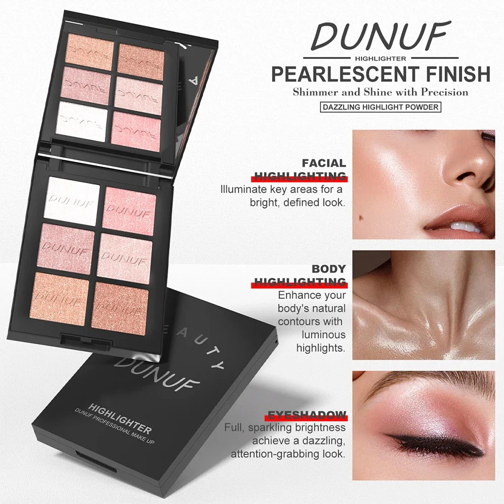 Paleta rozświetlaczy 6 kolorów – Highlighter Bronzer Palette recenzja i cena